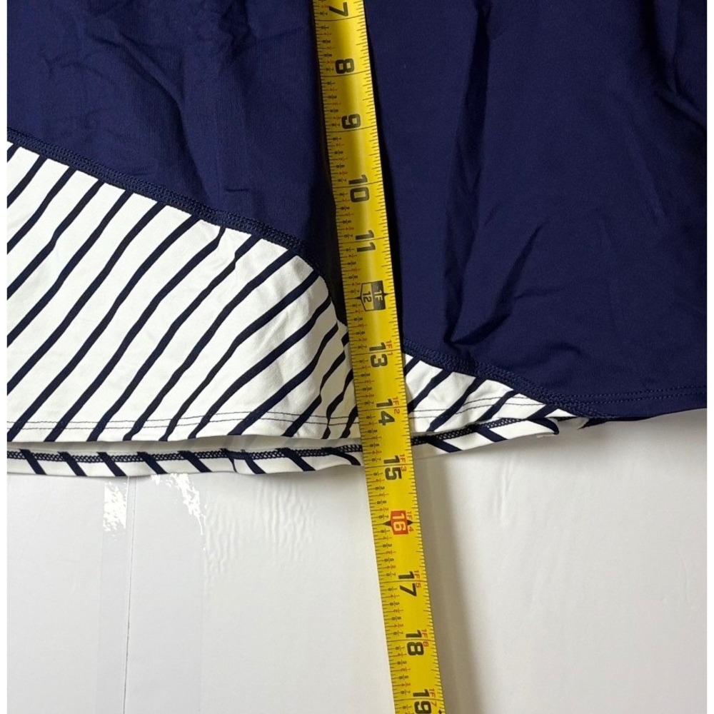 Southern Tide Women's Kaitlyn Athletic Skort Navy White Striped Sz Lg - Picture 7 of 9